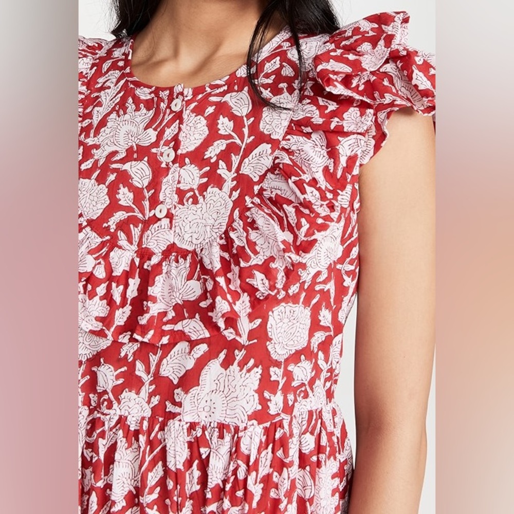 Mille Clementine Dress Red Zinna - Picture 10 of 12